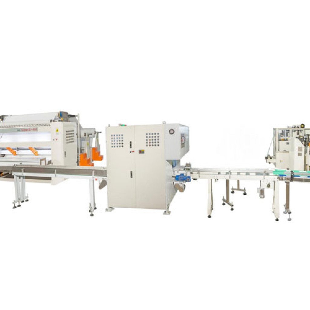 Facial tissue production line