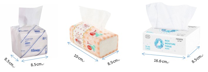 V fold facial tissue